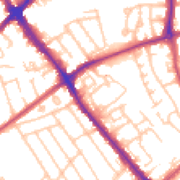 Daytime road noise heatmap for HA8 0AR