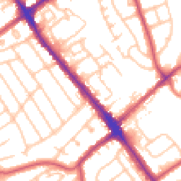 Daytime road noise heatmap for HA8 0AS
