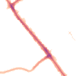 Night-time road noise heatmap for HA8 0AS