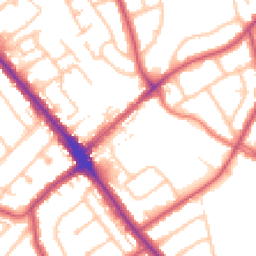 Daytime road noise heatmap for HA8 0AZ