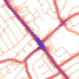 Daytime road noise heatmap for HA8 0BB