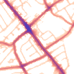 Daytime road noise heatmap for HA8 0BJ