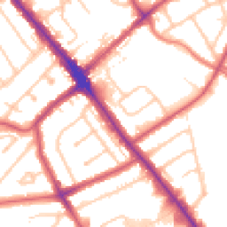 Daytime road noise heatmap for HA8 0BL