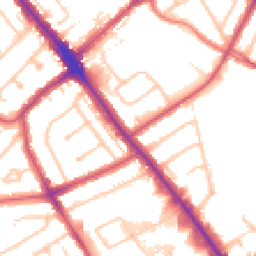 Daytime road noise heatmap for HA8 0BP