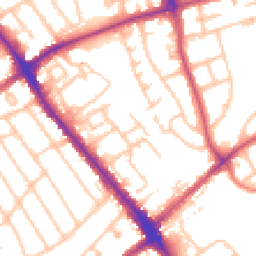 Daytime road noise heatmap for HA8 0BX