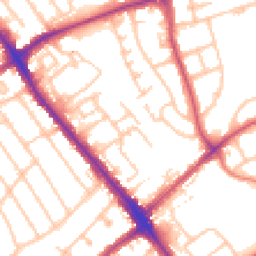 Daytime road noise heatmap for HA8 0BY