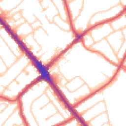 Daytime road noise heatmap for HA8 0DB