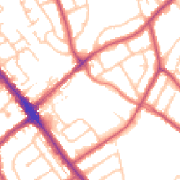 Daytime road noise heatmap for HA8 0DD