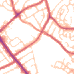 Daytime road noise heatmap for HA8 0DS