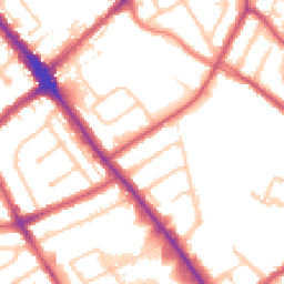 Daytime road noise heatmap for HA8 0DW
