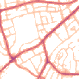 Daytime road noise heatmap for HA8 0RH