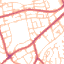 Daytime road noise heatmap for HA8 0RN