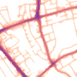 Daytime road noise heatmap for HA8 0TH