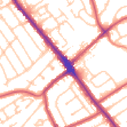 Daytime road noise heatmap for HA8 5EP