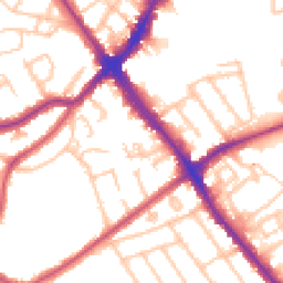Daytime road noise heatmap for HA8 5FL
