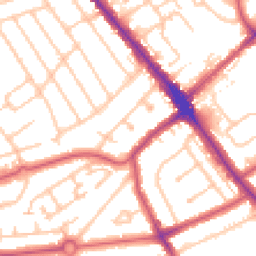 Daytime road noise heatmap for HA8 5HE