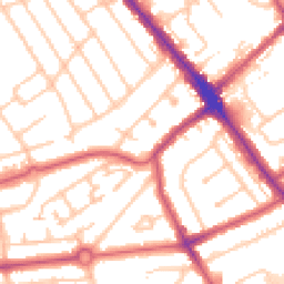Daytime road noise heatmap for HA8 5HG