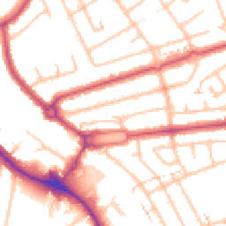 Daytime road noise heatmap for HA8 5PS