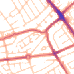 Daytime road noise heatmap for HA8 5QF
