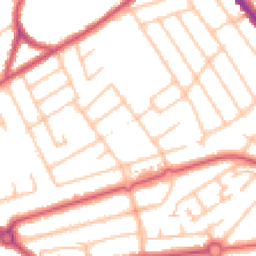 Daytime road noise heatmap for HA8 5RU