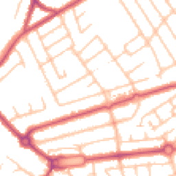 Daytime road noise heatmap for HA8 5TG