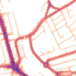 Daytime road noise heatmap for HA8 6AP