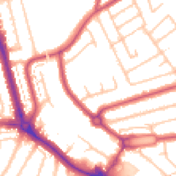 Daytime road noise heatmap for HA8 6BA