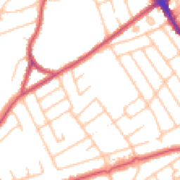 Daytime road noise heatmap for HA8 6DB