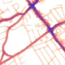 Daytime road noise heatmap for HA8 6EY