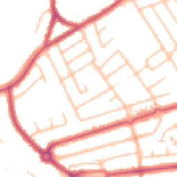 Daytime road noise heatmap for HA8 6FA