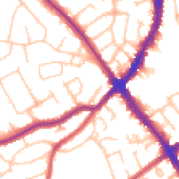 Daytime road noise heatmap for HA8 6LL