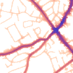 Daytime road noise heatmap for HA8 6NR