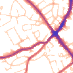 Daytime road noise heatmap for HA8 6NS