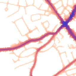 Daytime road noise heatmap for HA8 6NZ