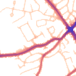 Daytime road noise heatmap for HA8 6PH
