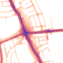 Daytime road noise heatmap for HA8 6QZ