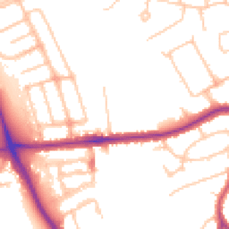 Daytime road noise heatmap for HA8 6RJ