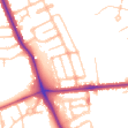 Daytime road noise heatmap for HA8 6RT