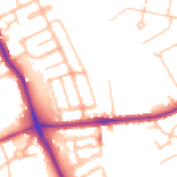 Daytime road noise heatmap for HA8 6SA
