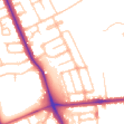 Daytime road noise heatmap for HA8 6TA