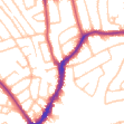 Daytime road noise heatmap for HA8 7JZ