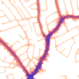 Daytime road noise heatmap for HA8 7LD
