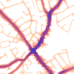 Daytime road noise heatmap for HA8 7NG