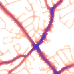 Daytime road noise heatmap for HA8 7NJ