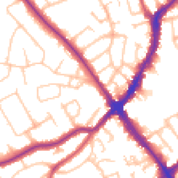 Daytime road noise heatmap for HA8 7NP
