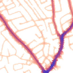 Daytime road noise heatmap for HA8 7PY
