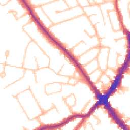 Daytime road noise heatmap for HA8 7QR