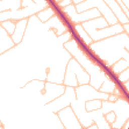 Daytime road noise heatmap for HA8 7RZ