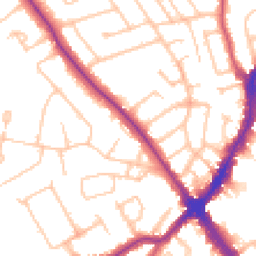 Daytime road noise heatmap for HA8 7ST