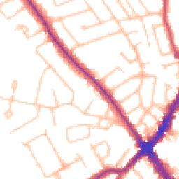 Daytime road noise heatmap for HA8 7SU
